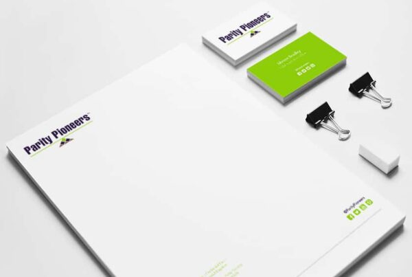Parity Pioneers, Logo & Visual Identity Design by Raymond Spidla - Letterhead and Business Cards